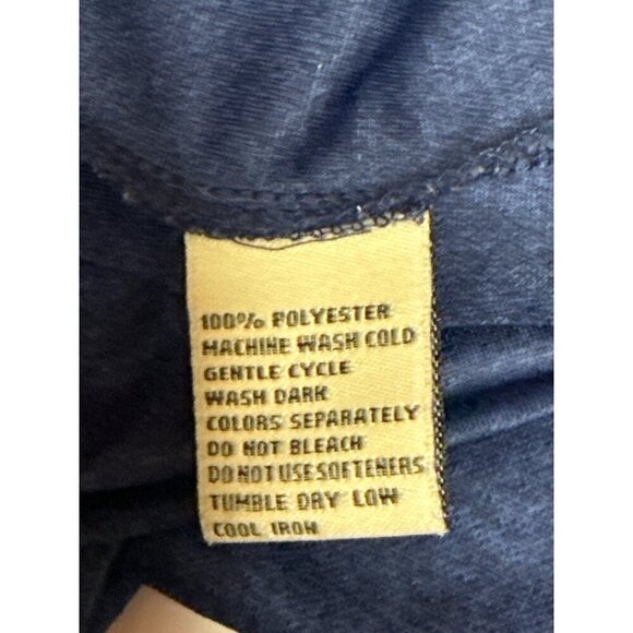 Donald Ross Men's Shirt Jersey Mock Neck Navy Blue Long Sleeve Golf Active Large - Picture 9 of 9